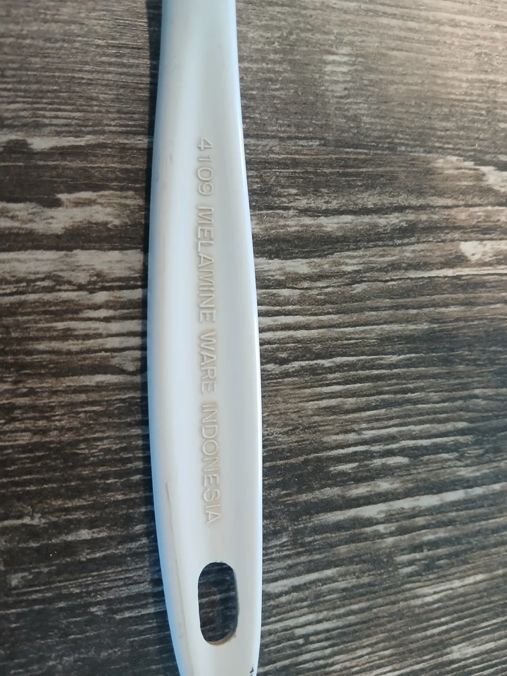 Vintage  Melamine Ware 11” White Cream Spatula Turner Flipper MCM